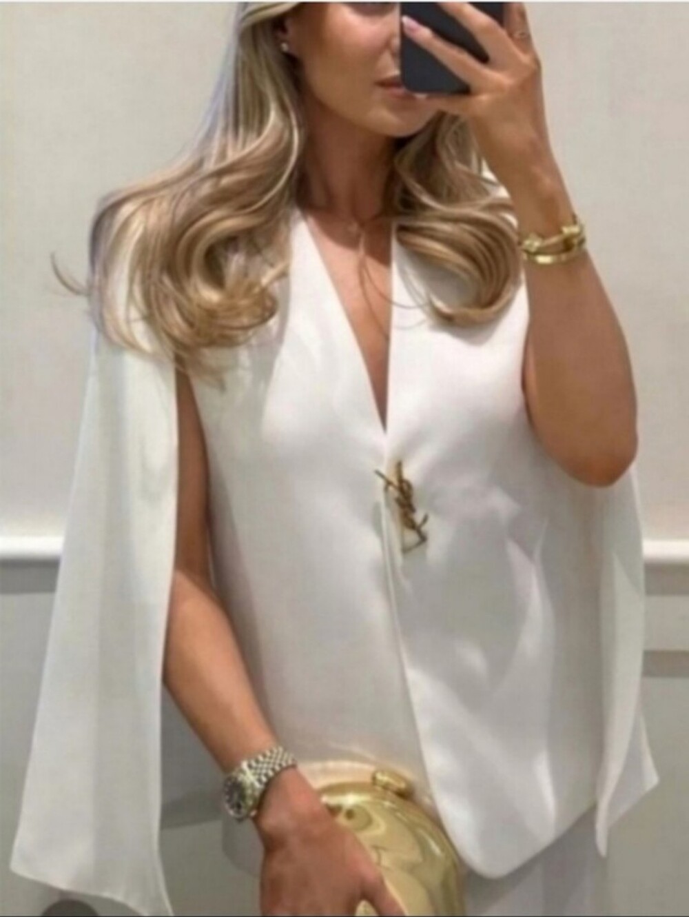 Zara white cape blazer size S - Picture 3 of 15